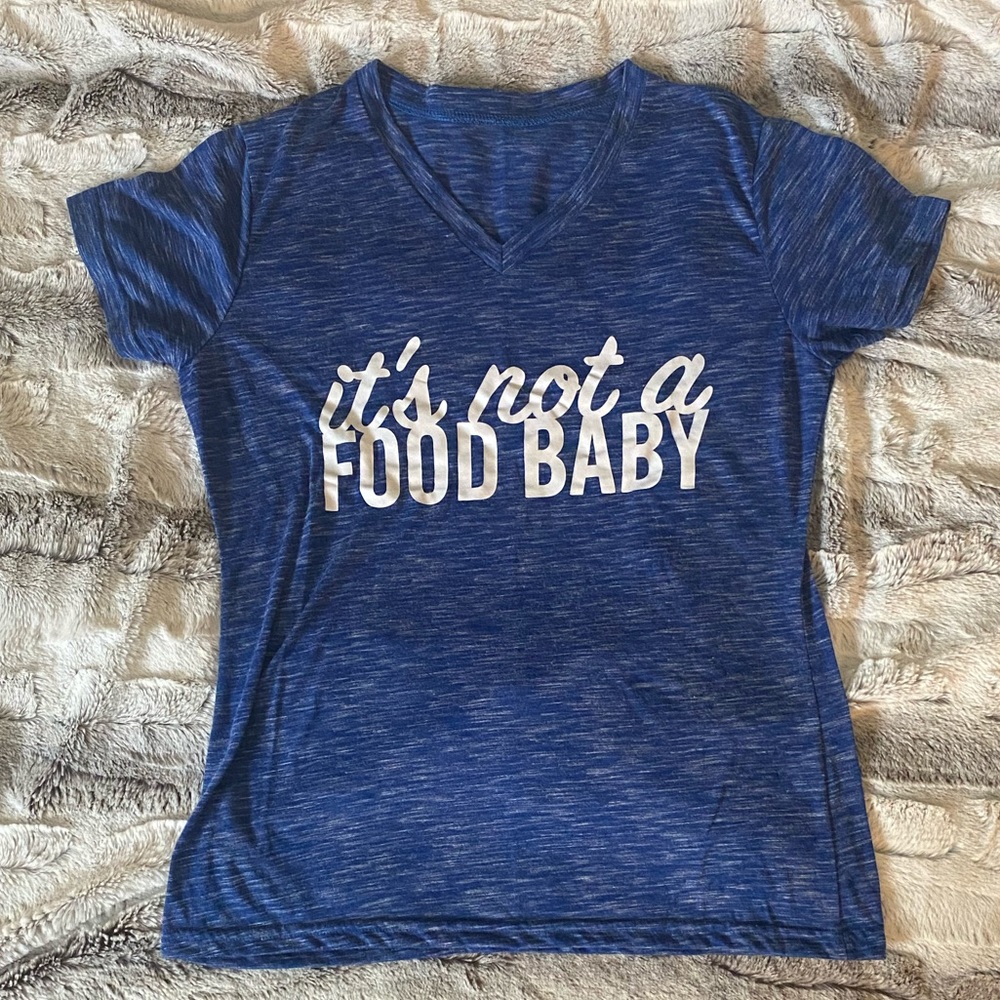 V-neck Baby Announcement T-Shirt